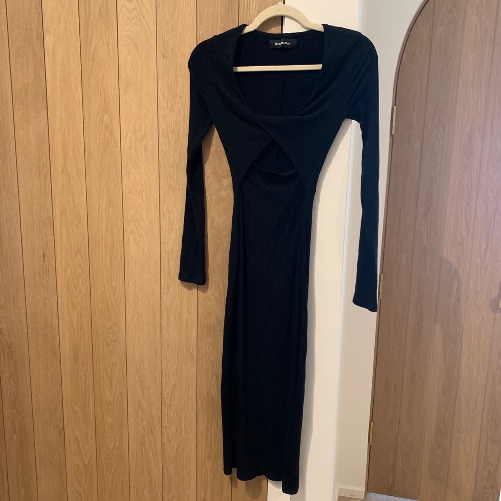 Reformation Black Dress